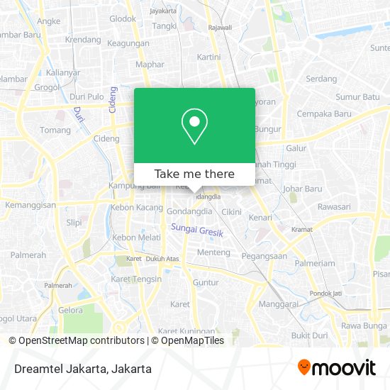 Dreamtel Jakarta map
