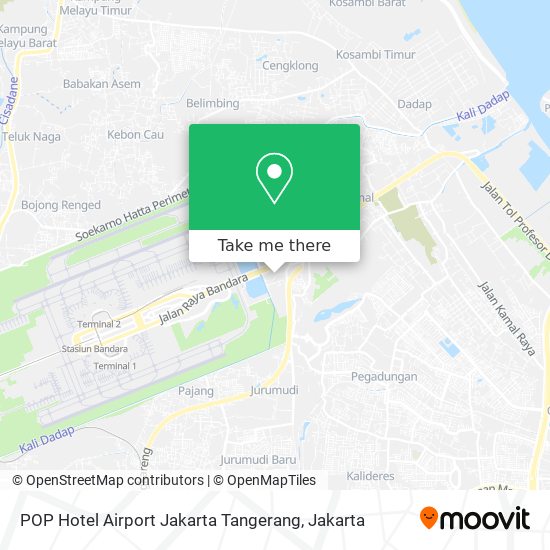 POP Hotel Airport Jakarta Tangerang map