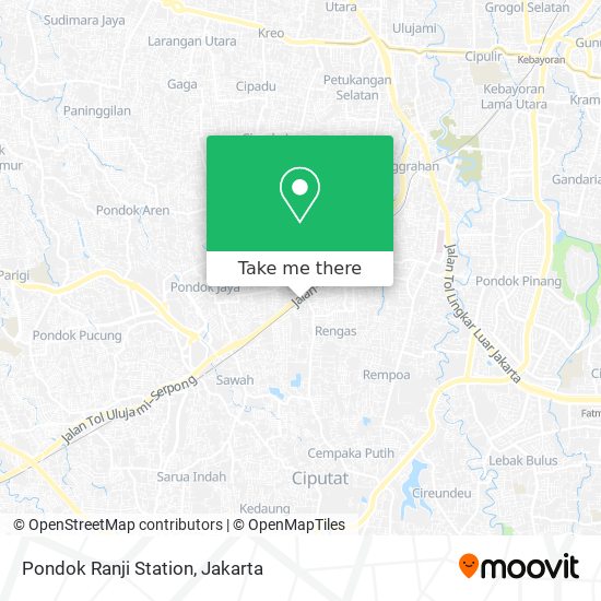 Pondok Ranji Station map
