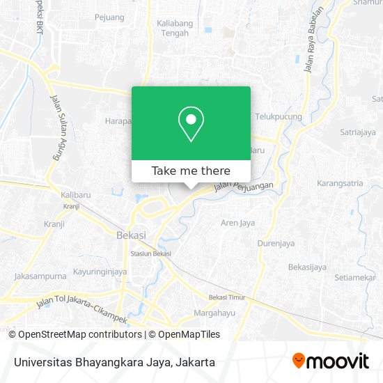 Universitas Bhayangkara Jaya map