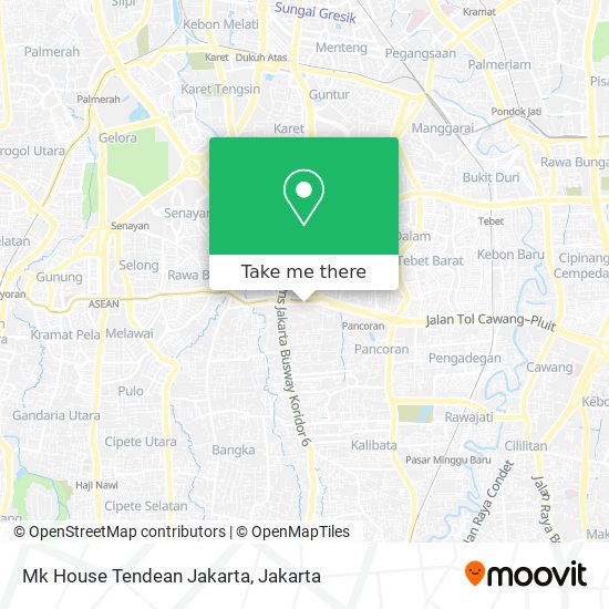 Mk House Tendean Jakarta map