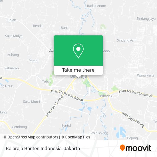 Balaraja Banten Indonesia map