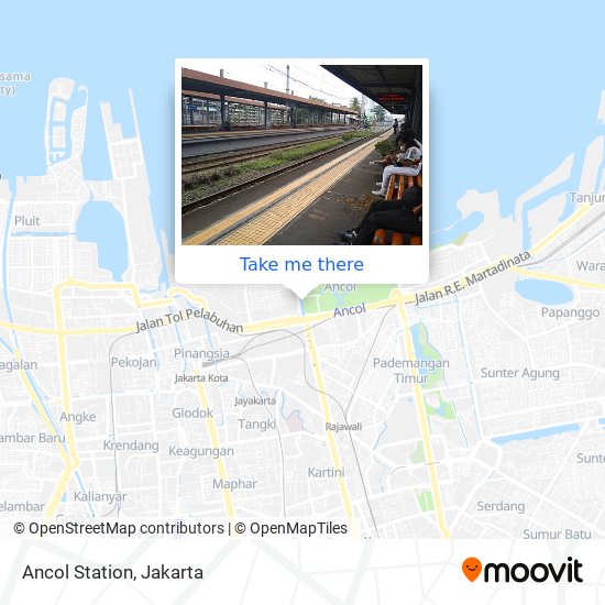 Ancol Station map