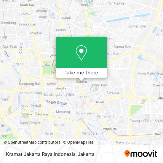 Kramat Jakarta Raya Indonesia map