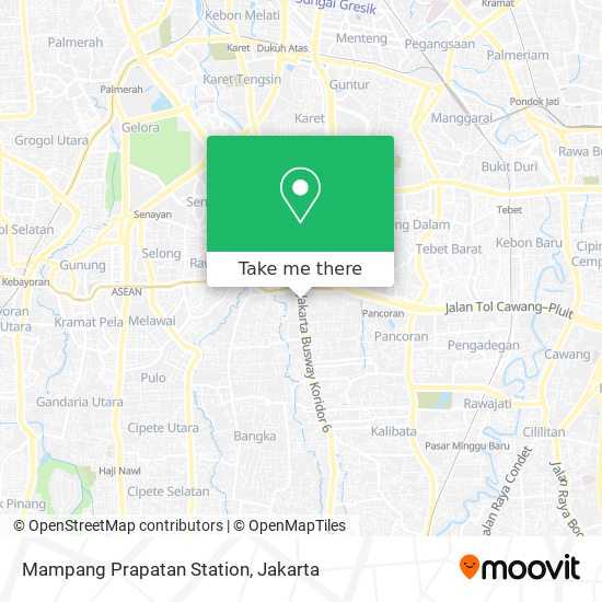 Mampang Prapatan Station map