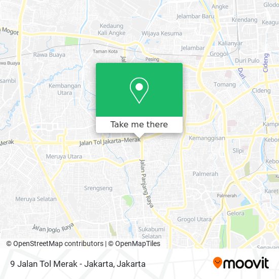 9 Jalan Tol Merak - Jakarta map