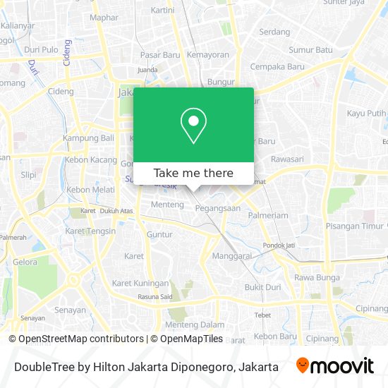 DoubleTree by Hilton Jakarta Diponegoro map