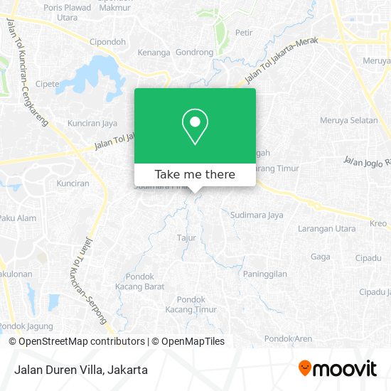 Jalan Duren Villa map