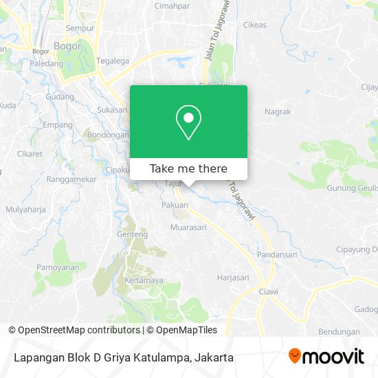 Lapangan Blok D Griya Katulampa map