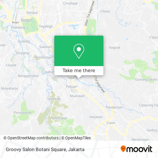 Groovy Salon Botani Square map