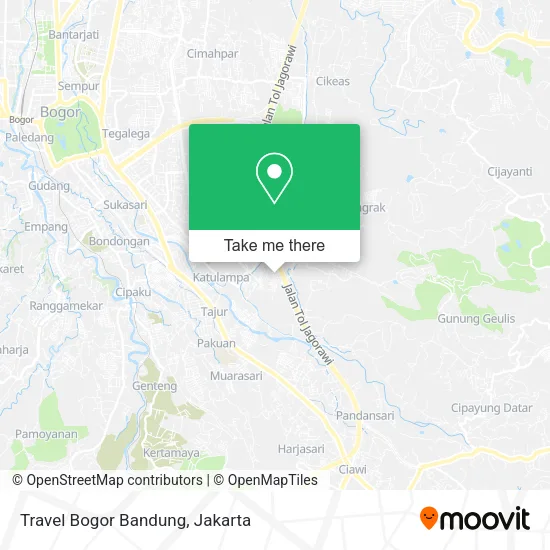 Travel Bogor Bandung map