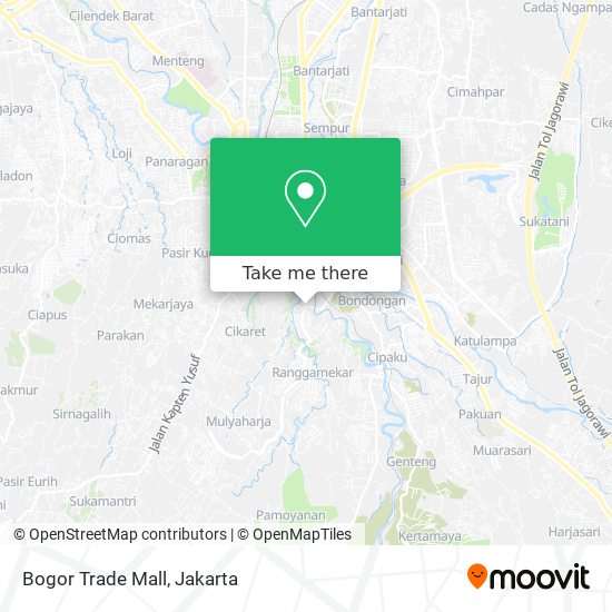 Bogor Trade Mall map