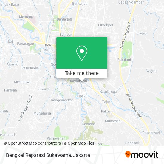 Bengkel Reparasi Sukawarna map