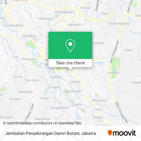 Jembatan Penyebrangan Damri Botani map