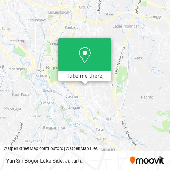 Yun Sin Bogor Lake Side map