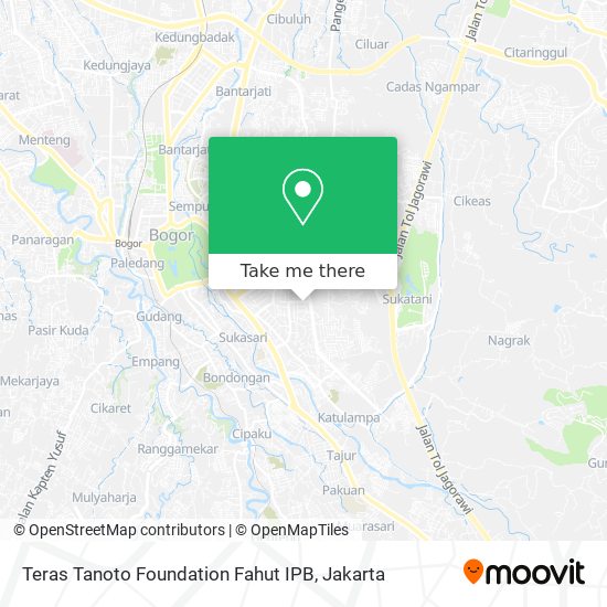 Teras Tanoto Foundation Fahut IPB map