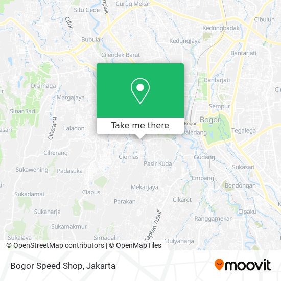 Bogor Speed Shop map