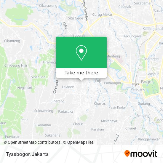 Tyasbogor map