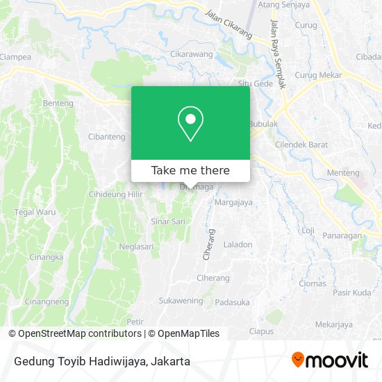 Gedung Toyib Hadiwijaya map