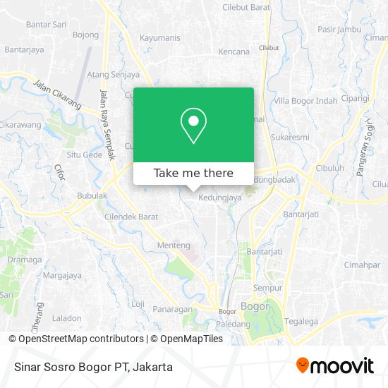 Sinar Sosro Bogor PT map