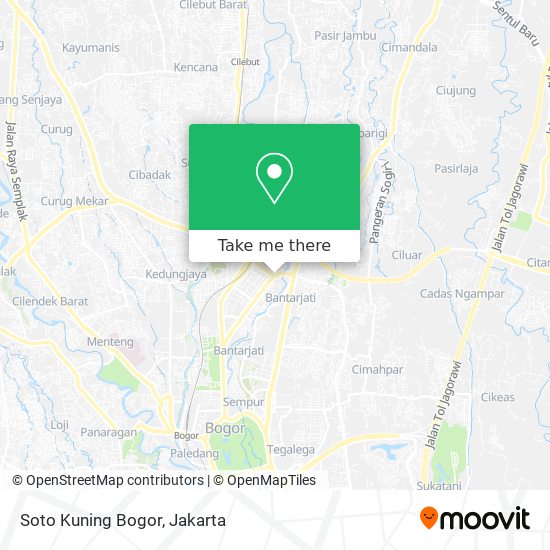 Soto Kuning Bogor map