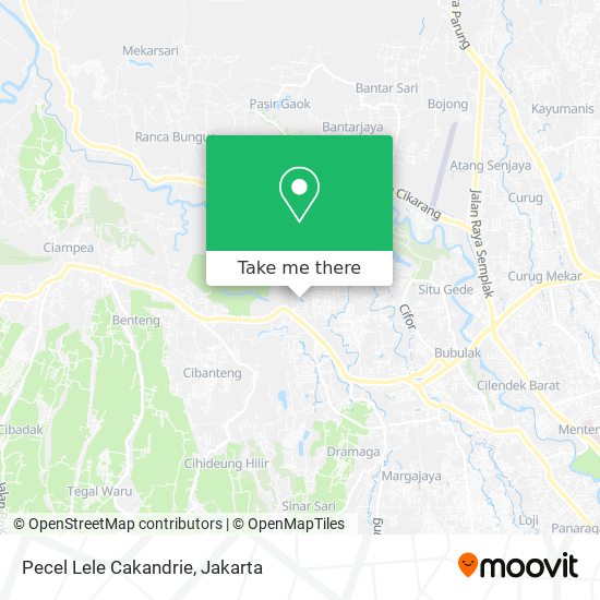 Pecel Lele Cakandrie map