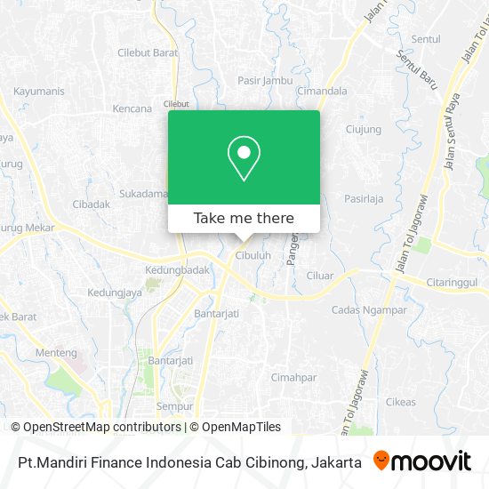 Pt.Mandiri Finance Indonesia Cab Cibinong map