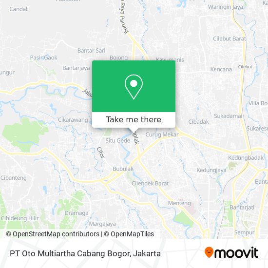 PT Oto Multiartha Cabang Bogor map