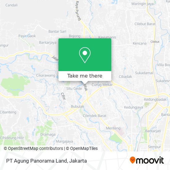 PT Agung Panorama Land map