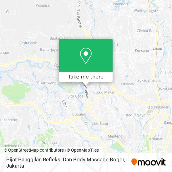 Pijat Panggilan Refleksi Dan Body Massage Bogor map