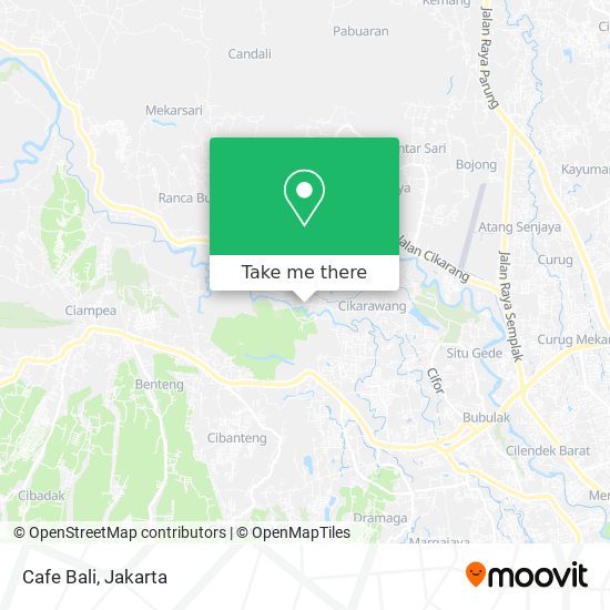 Cafe Bali map