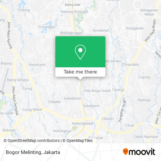 Bogor Melinting map