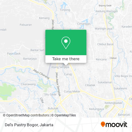 Del's Pastry Bogor map