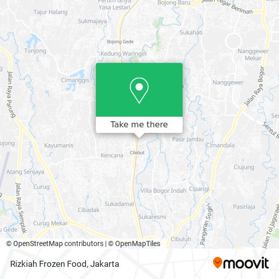 Rizkiah Frozen Food map