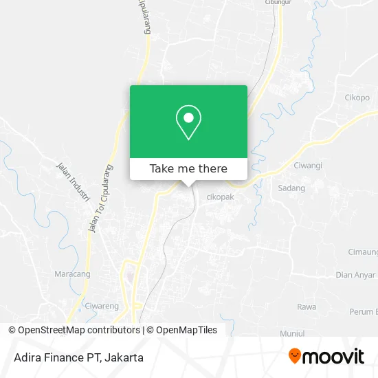 Adira Finance PT map