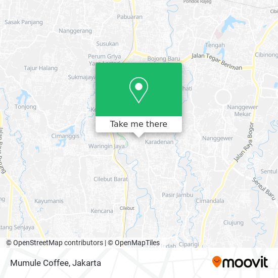 Mumule Coffee map