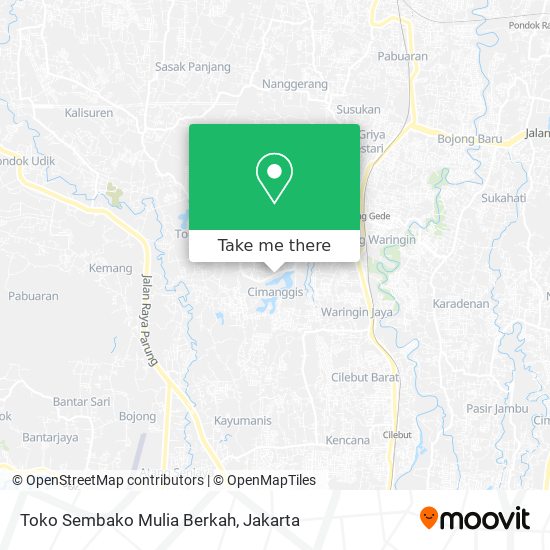 Toko Sembako Mulia Berkah map