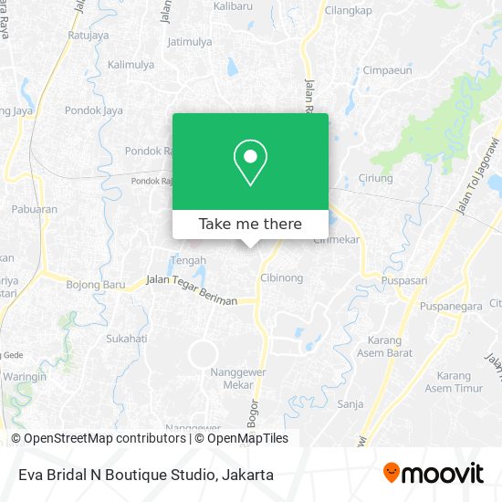Eva Bridal N Boutique Studio map