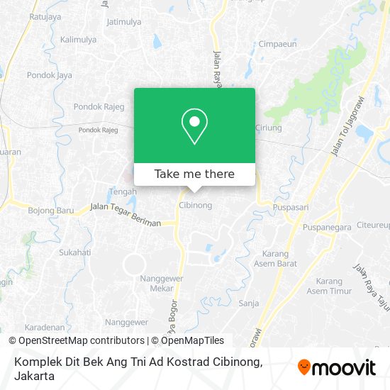 Komplek Dit Bek Ang Tni Ad Kostrad Cibinong map