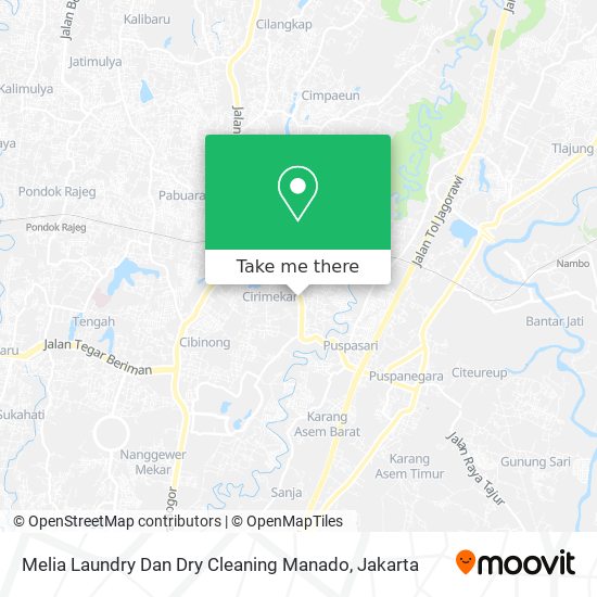 Melia Laundry Dan Dry Cleaning Manado map