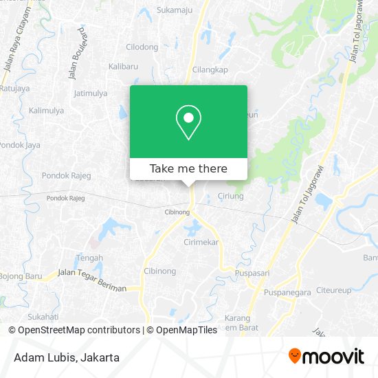 Adam Lubis map