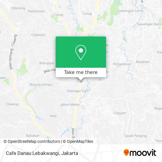 Cafe Danau Lebakwangi map