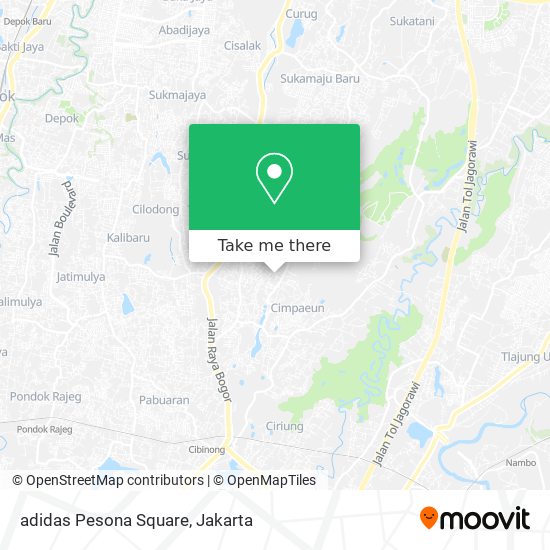 adidas Pesona Square map