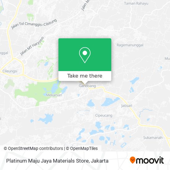 Platinum Maju Jaya Materials Store map