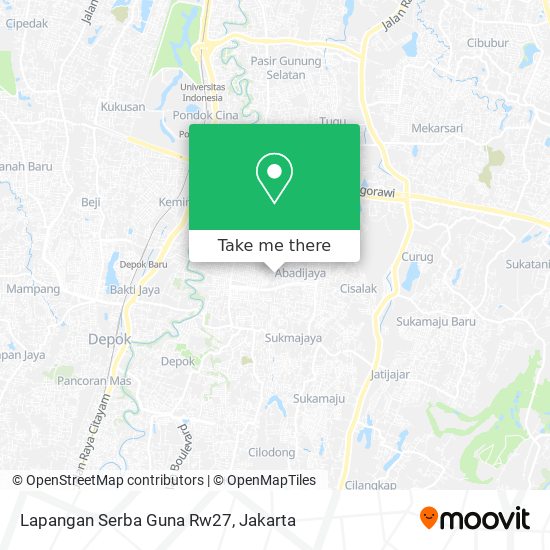 Lapangan Serba Guna Rw27 map