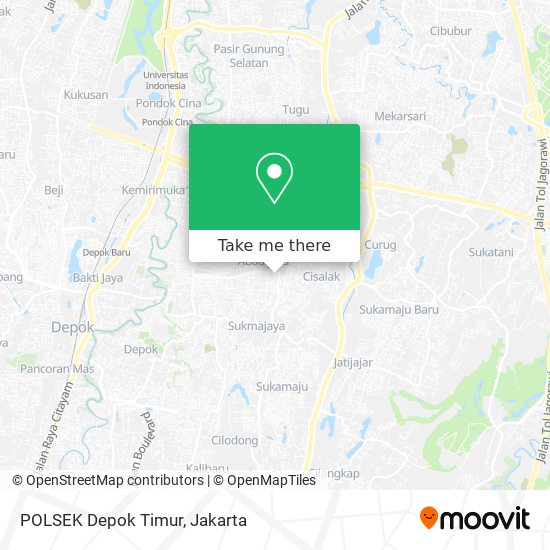 POLSEK Depok Timur map