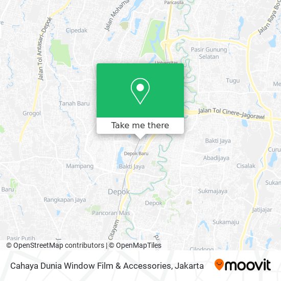 Cahaya Dunia Window Film & Accessories map