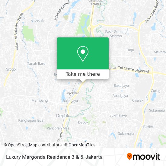 Luxury Margonda Residence 3 & 5 map