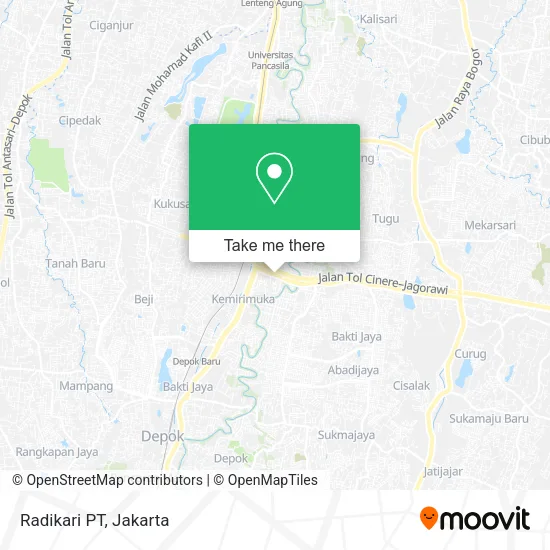 Radikari PT map
