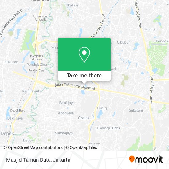 Masjid Taman Duta map